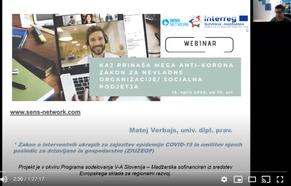 Second expert – informational day: Social enterprises and measures of mega anti-corona law